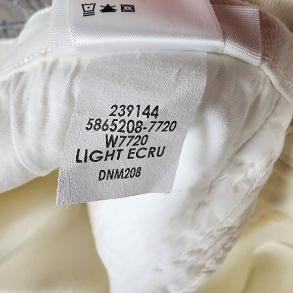 PAIGE Hoxton Ankle Pant Brushed Cotton Slim  Fit Stretch Light Ecru Size 28 - Picture 13 of 14